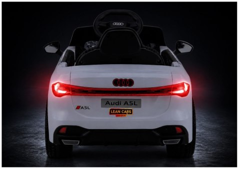 AUTO NA AKUMULATOR DLA DZIECKA AUDI A5L HL788 LED SKÓRA EVA PILOT MP3 BT