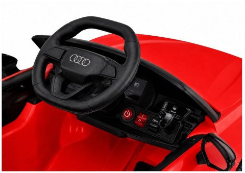 AUTO NA AKUMULATOR DLA DZIECKA AUDI A5L HL788 LED SKÓRA EVA PILOT MP3 BT