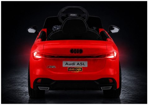 AUTO NA AKUMULATOR DLA DZIECKA AUDI A5L HL788 LED SKÓRA EVA PILOT MP3 BT