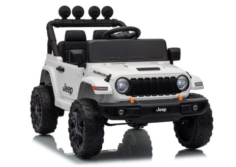 AUTO NA AKUMULATOR JEEP RUBICON 2X200W 24V EVA SKÓRA LED PILOT RADIO MP3