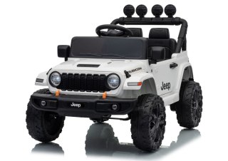 AUTO NA AKUMULATOR JEEP RUBICON 2X200W 24V EVA SKÓRA LED PILOT RADIO MP3