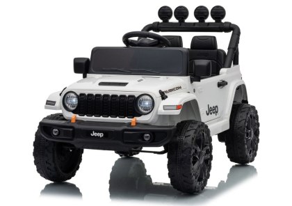 AUTO NA AKUMULATOR JEEP RUBICON 2X200W 24V EVA SKÓRA LED PILOT RADIO MP3