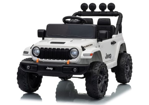 AUTO NA AKUMULATOR JEEP RUBICON 2X200W 24V EVA SKÓRA LED PILOT RADIO MP3