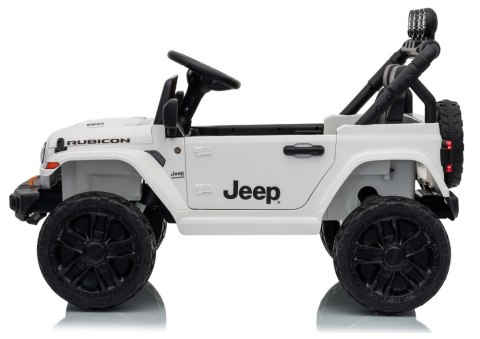 AUTO NA AKUMULATOR JEEP RUBICON 2X200W 24V EVA SKÓRA LED PILOT RADIO MP3