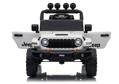 AUTO NA AKUMULATOR JEEP RUBICON 2X200W 24V EVA SKÓRA LED PILOT RADIO MP3