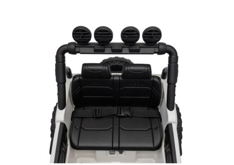 AUTO NA AKUMULATOR JEEP RUBICON 2X200W 24V EVA SKÓRA LED PILOT RADIO MP3