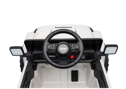 AUTO NA AKUMULATOR JEEP RUBICON 2X200W 24V EVA SKÓRA LED PILOT RADIO MP3
