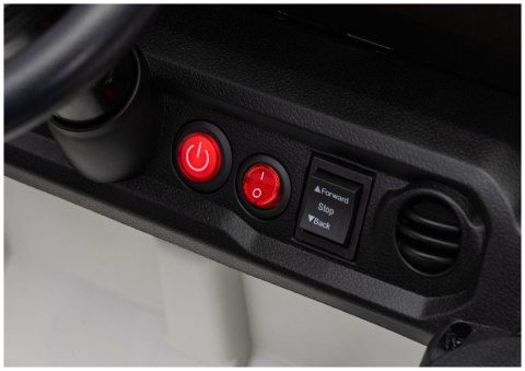 AUTO NA AKUMULATOR JEEP RUBICON 2X200W 24V EVA SKÓRA LED PILOT RADIO MP3