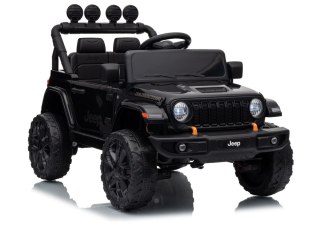 AUTO NA AKUMULATOR JEEP RUBICON 2X200W 24V EVA SKÓRA LED PILOT RADIO MP3