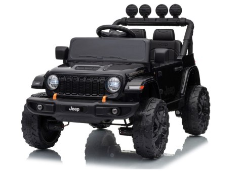 AUTO NA AKUMULATOR JEEP RUBICON 2X200W 24V EVA SKÓRA LED PILOT RADIO MP3