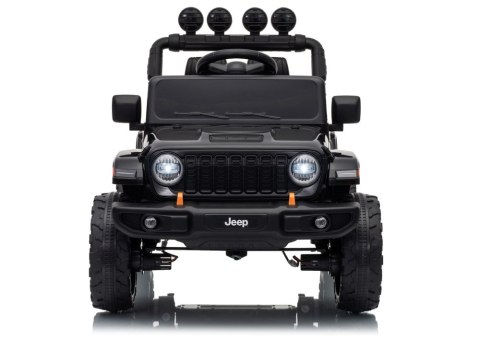 AUTO NA AKUMULATOR JEEP RUBICON 2X200W 24V EVA SKÓRA LED PILOT RADIO MP3