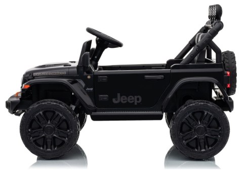 AUTO NA AKUMULATOR JEEP RUBICON 2X200W 24V EVA SKÓRA LED PILOT RADIO MP3
