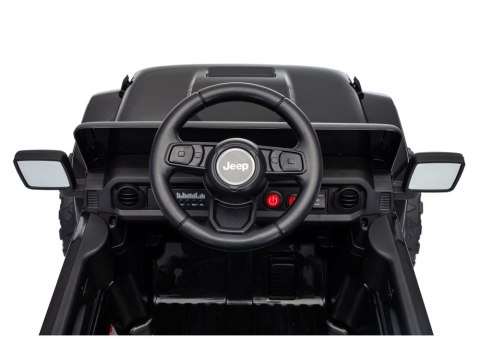 AUTO NA AKUMULATOR JEEP RUBICON 2X200W 24V EVA SKÓRA LED PILOT RADIO MP3