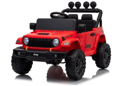 AUTO NA AKUMULATOR JEEP RUBICON 2X200W 24V EVA SKÓRA LED PILOT RADIO MP3