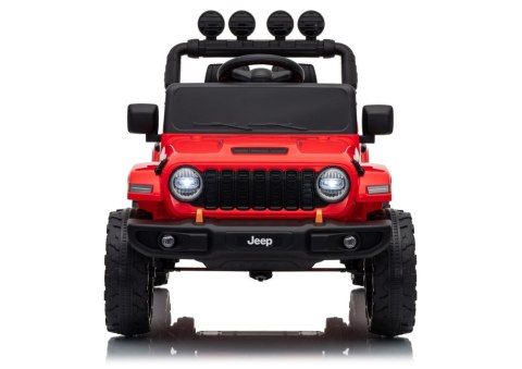 AUTO NA AKUMULATOR JEEP RUBICON 2X200W 24V EVA SKÓRA LED PILOT RADIO MP3