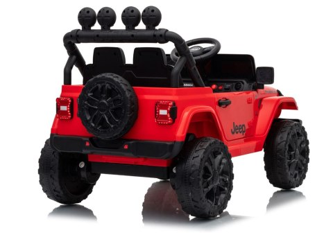 AUTO NA AKUMULATOR JEEP RUBICON 2X200W 24V EVA SKÓRA LED PILOT RADIO MP3