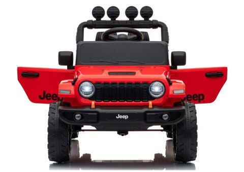 AUTO NA AKUMULATOR JEEP RUBICON 2X200W 24V EVA SKÓRA LED PILOT RADIO MP3
