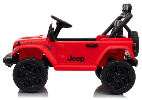 AUTO NA AKUMULATOR JEEP RUBICON 2X200W 24V EVA SKÓRA LED PILOT RADIO MP3