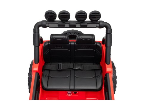 AUTO NA AKUMULATOR JEEP RUBICON 2X200W 24V EVA SKÓRA LED PILOT RADIO MP3