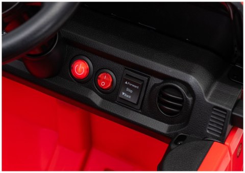AUTO NA AKUMULATOR JEEP RUBICON 2X200W 24V EVA SKÓRA LED PILOT RADIO MP3