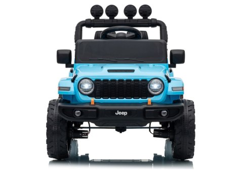 AUTO NA AKUMULATOR JEEP RUBICON 2X200W 24V EVA SKÓRA LED PILOT RADIO MP3