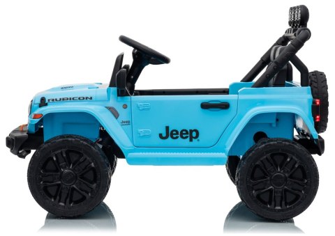 AUTO NA AKUMULATOR JEEP RUBICON 2X200W 24V EVA SKÓRA LED PILOT RADIO MP3