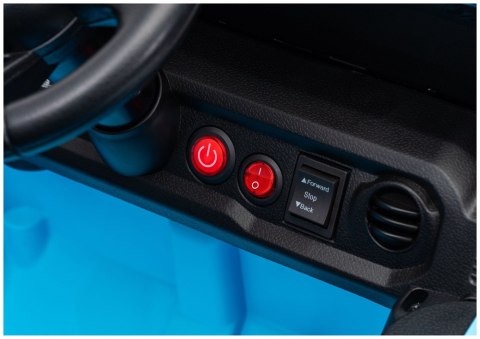 AUTO NA AKUMULATOR JEEP RUBICON 2X200W 24V EVA SKÓRA LED PILOT RADIO MP3