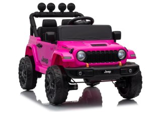 AUTO NA AKUMULATOR JEEP RUBICON 2X200W 24V EVA SKÓRA LED PILOT RADIO MP3