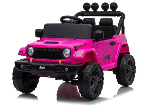 AUTO NA AKUMULATOR JEEP RUBICON 2X200W 24V EVA SKÓRA LED PILOT RADIO MP3
