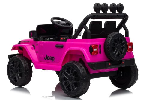 AUTO NA AKUMULATOR JEEP RUBICON 2X200W 24V EVA SKÓRA LED PILOT RADIO MP3