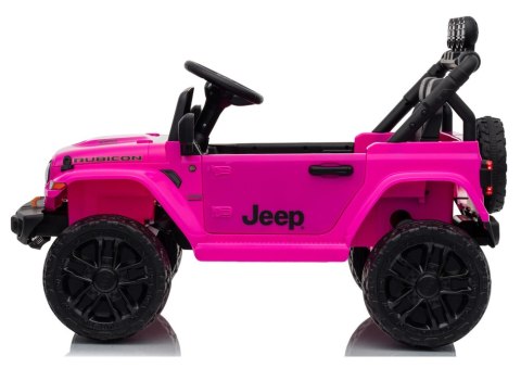 AUTO NA AKUMULATOR JEEP RUBICON 2X200W 24V EVA SKÓRA LED PILOT RADIO MP3