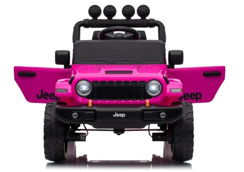 AUTO NA AKUMULATOR JEEP RUBICON 2X200W 24V EVA SKÓRA LED PILOT RADIO MP3