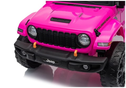 AUTO NA AKUMULATOR JEEP RUBICON 2X200W 24V EVA SKÓRA LED PILOT RADIO MP3
