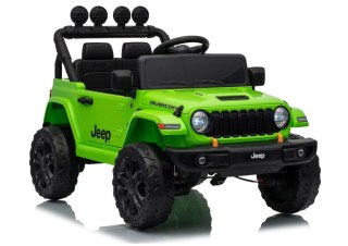 AUTO NA AKUMULATOR JEEP RUBICON 2X200W 24V EVA SKÓRA LED PILOT RADIO MP3