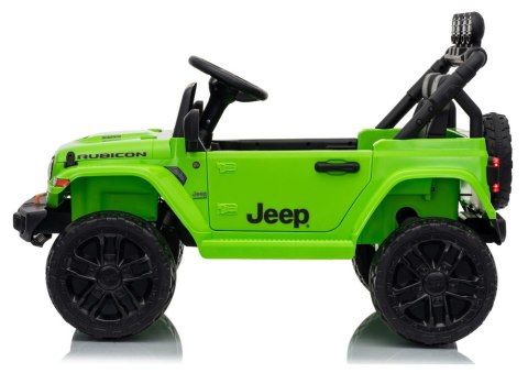 AUTO NA AKUMULATOR JEEP RUBICON 2X200W 24V EVA SKÓRA LED PILOT RADIO MP3