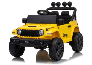 AUTO NA AKUMULATOR JEEP RUBICON 2X200W 24V EVA SKÓRA LED PILOT RADIO MP3