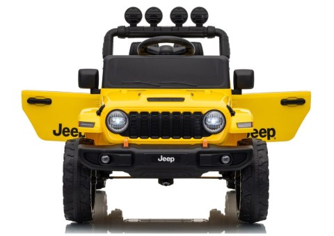 AUTO NA AKUMULATOR JEEP RUBICON 2X200W 24V EVA SKÓRA LED PILOT RADIO MP3