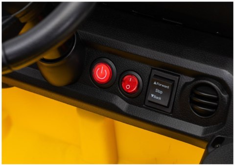 AUTO NA AKUMULATOR JEEP RUBICON 2X200W 24V EVA SKÓRA LED PILOT RADIO MP3