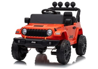 AUTO NA AKUMULATOR JEEP RUBICON 2X200W 24V EVA SKÓRA LED PILOT RADIO MP3
