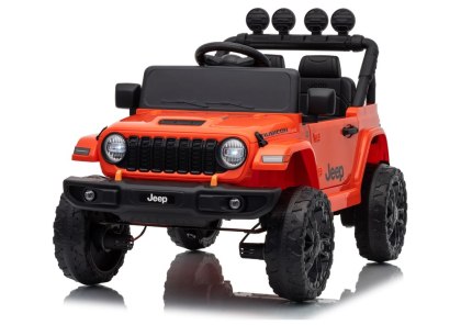 AUTO NA AKUMULATOR JEEP RUBICON 2X200W 24V EVA SKÓRA LED PILOT RADIO MP3