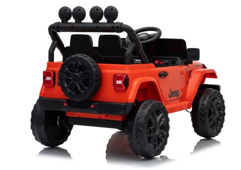 AUTO NA AKUMULATOR JEEP RUBICON 2X200W 24V EVA SKÓRA LED PILOT RADIO MP3