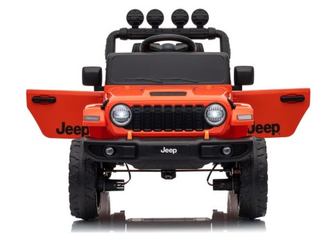 AUTO NA AKUMULATOR JEEP RUBICON 2X200W 24V EVA SKÓRA LED PILOT RADIO MP3