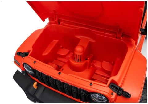 AUTO NA AKUMULATOR JEEP RUBICON 2X200W 24V EVA SKÓRA LED PILOT RADIO MP3