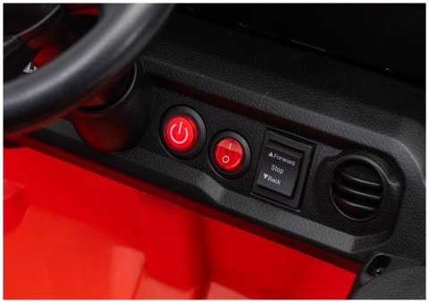 AUTO NA AKUMULATOR JEEP RUBICON 2X200W 24V EVA SKÓRA LED PILOT RADIO MP3