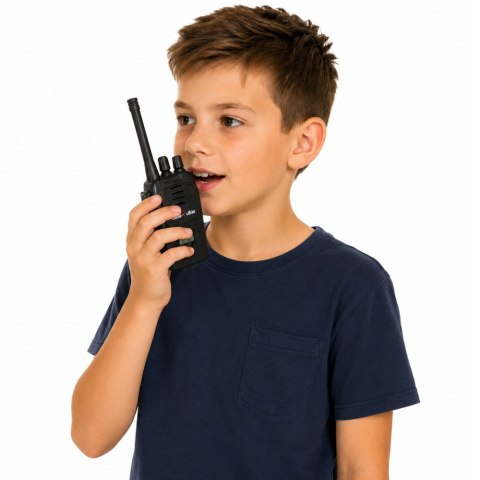 Krótkofalówki Walkie Talkie USB Redukcja Szumów Czarne Zasięg 200M