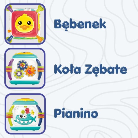 WOOPIE BABY Interaktywna Kostka Edukacyjna Wielofunkcyjna 18m+