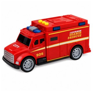 Samochód Ratunkowy Karetka Ambulans Światła Dźwięki Czerwony 1:32