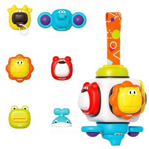 WOOPIE BABY Kostka Sensoryczna 6w1 - Zwierzątka