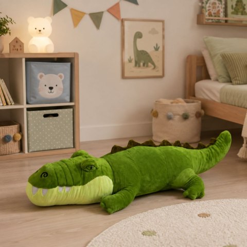 Pluszowy Krokodyl Maskotka Przytulanka Realistyczny Zielony 70 cm