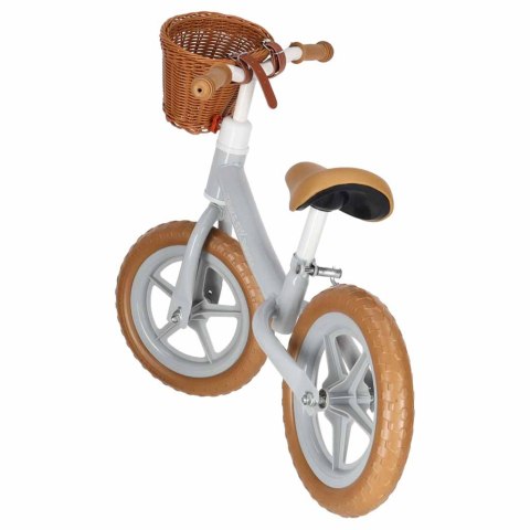 Rowerek biegowy Trike Fix Balance z koszykiem brązowy